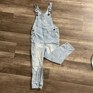 Oshkosh, toddler girls, floral overall. Size 4T.